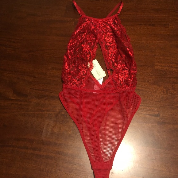 Forever 21 Other - Forever 21 Lace & Mesh Cutout Teddy